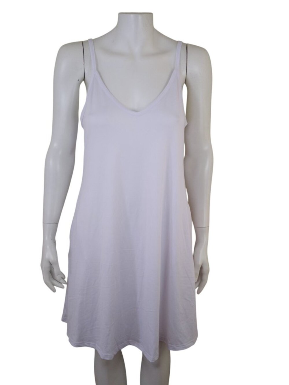 MISFAY White Tank Mini Dress Spaghetti Strap Flare